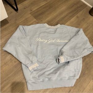 Dairy Boy Dairy Girl Summer Light Blue Sweatshirt